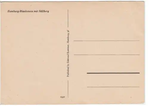 (2660) AK Hamburg Blankenese mit Süllberg 1930er