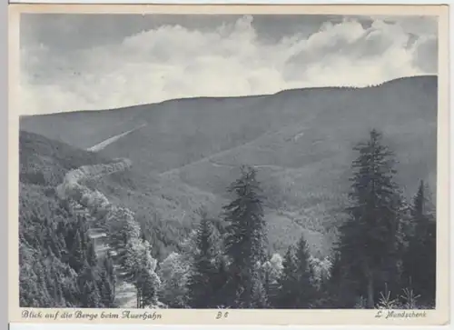 (2637) AK Harz, Blick vom Berggasthaus Zum Auerhahn 1935