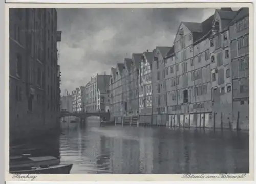(2584) AK Hamburg, Fleetseite am Küterwall 1942