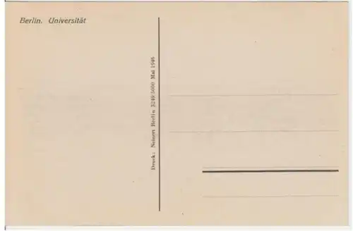 (2521) AK Berlin, Universität, vor 1945