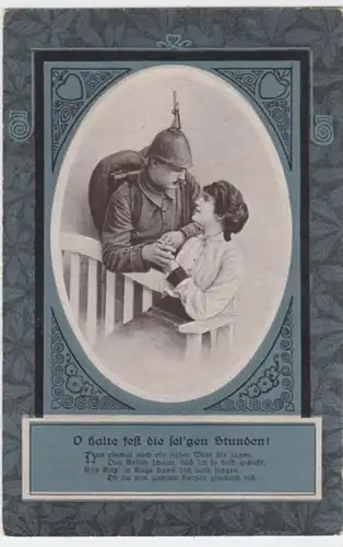 (2499) AK Sprüche, O halte fest die sel'gen Stunden, bis 1918