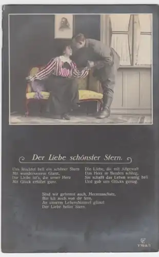 (2477) AK Sprüche, Der Liebe schönster Stern, Feldpost 1917