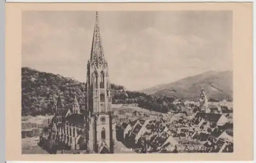 (2464) AK Freiburg im Breisgau, Münster, Schlossberg, vor 1945