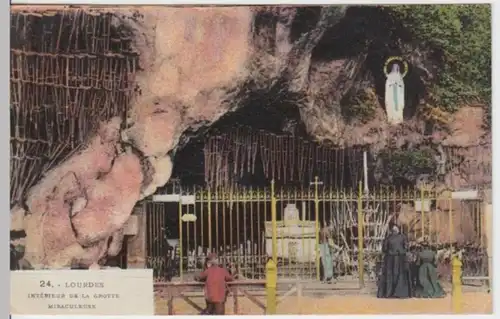 (2449) AK Lourdes, Grotte, um 1934