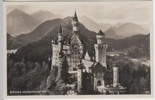 (2378) Foto AK Schloss Neuschwanstein, Hohenschwangau