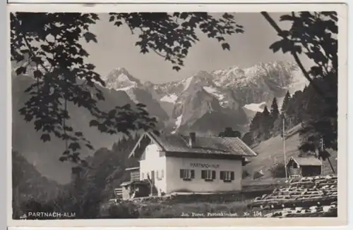 (2376) Foto AK Partnach-Alm b. Garmisch-Partenkirchen 1936