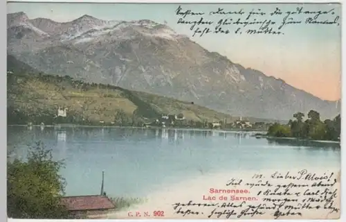 (2364) AK Sarnen, Panorama, Sarnersee 1905