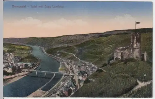 (2344) AK Bernkastel, Panorama, Burg Landshut, um 1905