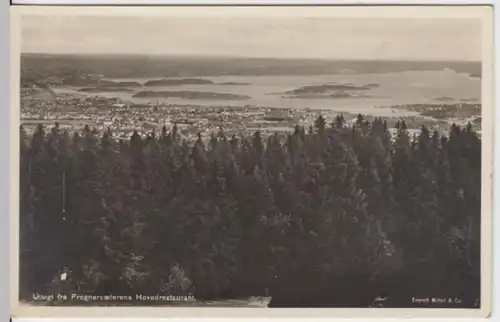 (2202) Foto AK Frognersaeteren, Oslo, Blick vom Restaurant
