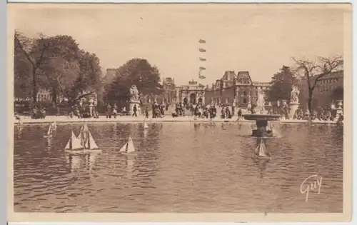 (2117) AK Paris, Jardin des Tuileries, Arc de Triomphe du Carrousel 1952