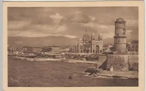 (2114) AK Marseille, Fort Saint-Jean, Kathedrale 1927