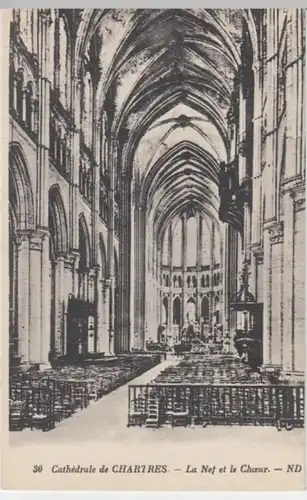 (2083) AK Chartres, Kathedrale, Inneres, vor 1945