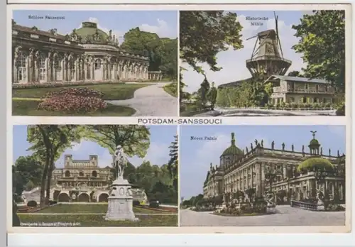 (2048) AK Potsdam Sanssouci, Mehrbildkarte 1941