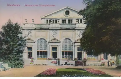 (1896) AK Wiesbaden, Kurhaus, Nizzaplätzchen 1942