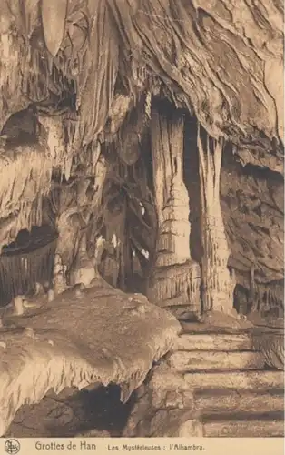 (1888) AK Han-sur-Lesse, Grottes de Han, Schaugrotte, vor 1945