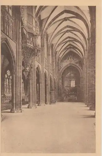 (1884) AK Straßburg, Elsass, Kathedrale, Mittelschiff, um 1927