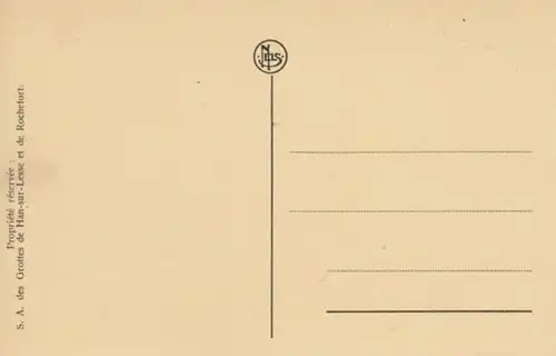 (1875) AK Han-sur-Lesse, Grottes de Han, Schaugrotte, vor 1945