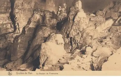 (1874) AK Han-sur-Lesse, Grottes de Han, Schaugrotte, vor 1945