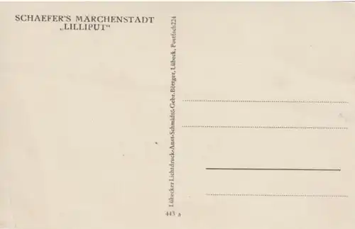 (1851) AK Schaefers Märchenstadt Liliput, Berlin