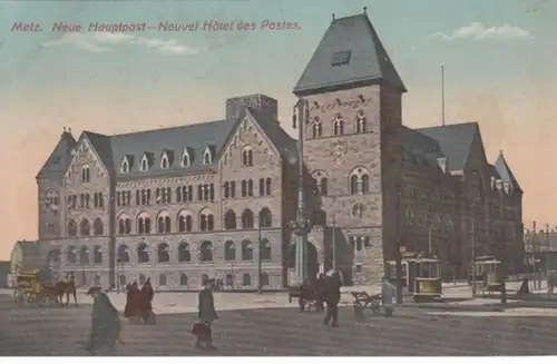 (1833) AK Metz, Lothringen, Neue Hauptpost, vor 1945