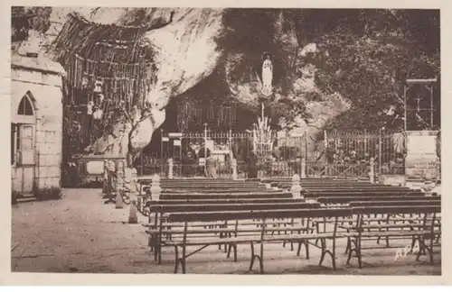 (1818) AK Lourdes, Grotte 1951