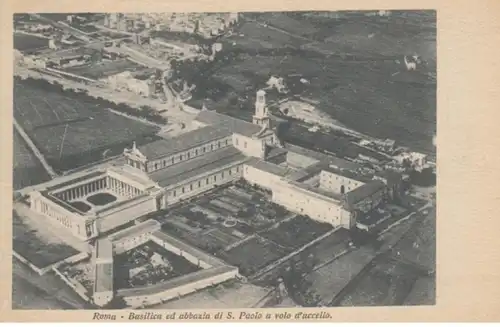 (1810) AK Rom, Vatikan, Basilika Sankt Paul vor den Mauern, vor 1945