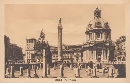 (1804) AK Rom, Roma, Trajansforum, vor 1945