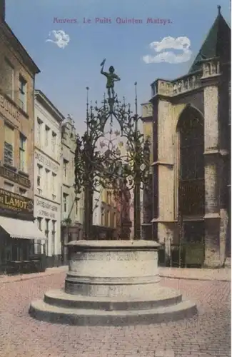(1795) AK Antwerpen, Anvers, Quentin Massys Brunnen, vor 1945
