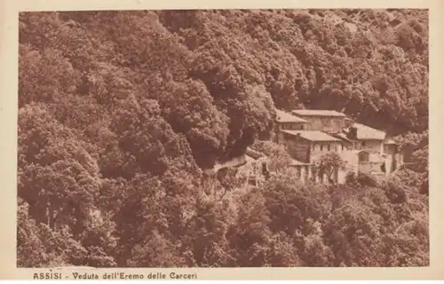 (1784) AK Assisi, Einsiedelei Eremo delle Carceri, vor 1945