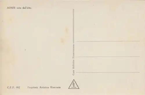 (1781) Foto AK Assisi, Panorama, Luftbild