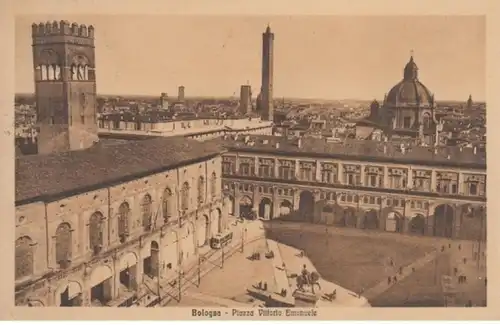 (1773) AK Bologna, Piazza Vittorio Emanuele 1925