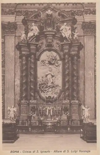 (1759) AK Rom, Roma, Kirche S. Ignazio, Altar, vor 1945