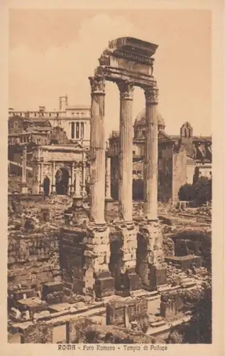 (1755) AK Rom, Roma, Forum Romanum, Pollux Tempel, vor 1945