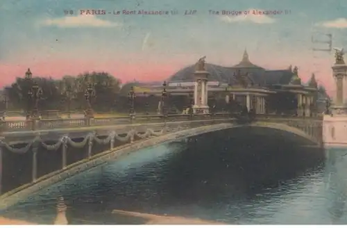 (1747) AK Paris, Pont Alexandre III, vor 1945