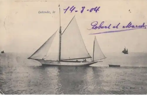 (1641) AK Ostende, Segelboot 1904
