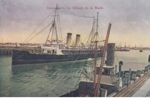 (1639) AK Ostende, Le Départ de la Malle 1910/20er