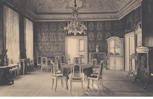 (1605) AK Weesenstein, Schloss, Gesellschaftssaal, vor 1945