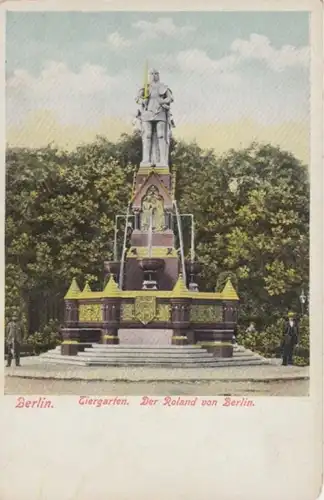 (1552) AK Berlin, Tiergarten, Roland von Berlin, bis 1905