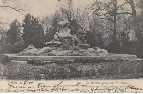 (1538) AK Berlin, St. Hubertusgruppe, Gr. Stern 1904