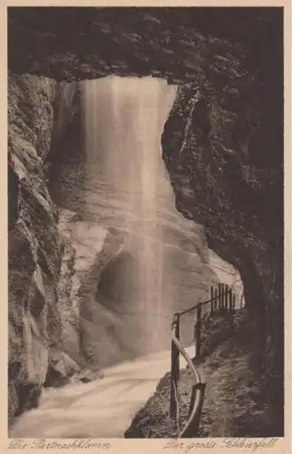 (1525) AK Partnachklamm, Großer Schleierfall, vor 1935