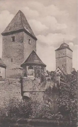 (1504) AK Ochsenfurt, Stadtmauer, Pulverturm, Oberer Torturm 1929