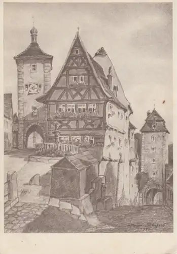 (1503) Künstler AK Meier-Sökefeld, Rothenburg o. d. Tauber  1946