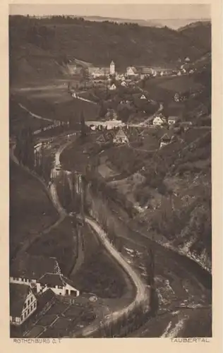 (1502) AK Rothenburg ob der Tauber, Taubertal 1929