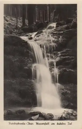 (1491) Foto AK Friedrichroda, Wasserfall 1954