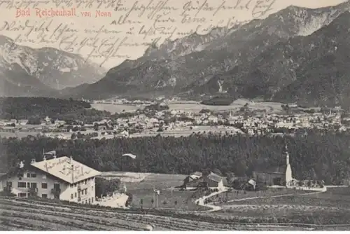 (1487) AK Bad Reichenhall, Panorama 1906