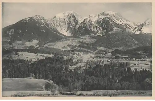 (1483) AK Schönau am Königssee, Panorama, Berchtesgadener Alpen
