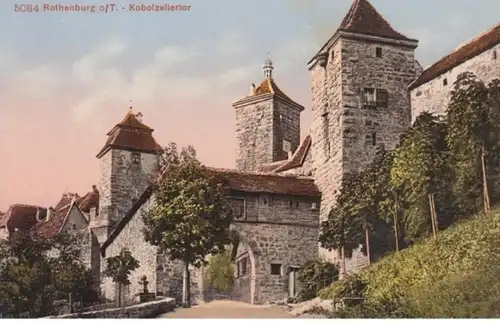 (1460) AK Rothenburg ob der Tauber, Kobolzeller Tor, vor 1945