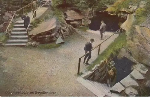 (1451) AK Ehrenfriedersdorf, Greifensteine, Stülpnerhöhle, vor 1945