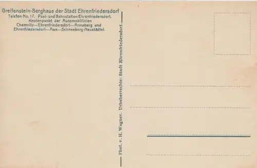 (1451) AK Ehrenfriedersdorf, Greifensteine, Stülpnerhöhle, vor 1945