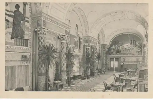 (1435) AK Wiesbaden, Kurhaus, Muschelsaal 1911